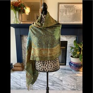 Gorgeous green and blue wrap/scarf